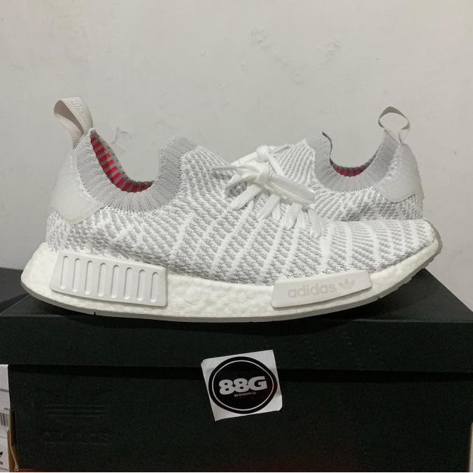 Populer] Adidas Nmd R1 Stlt Primeknit Triple White - Bnib