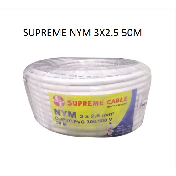 SUPREME KABEL NYM 3X2,5 mm 50M - Kabel Listrik Supreme 3x2.5 mm 50m