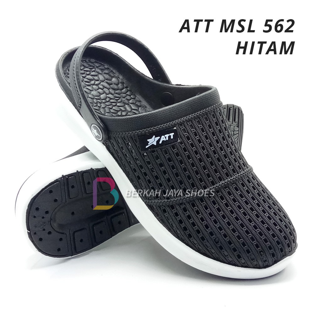 Sepatu Sandal Karet - Sandal Selop Pria - Sepatu Sandal Karet Pria ATT MSL 562 Anti Air &amp; Anti Slip