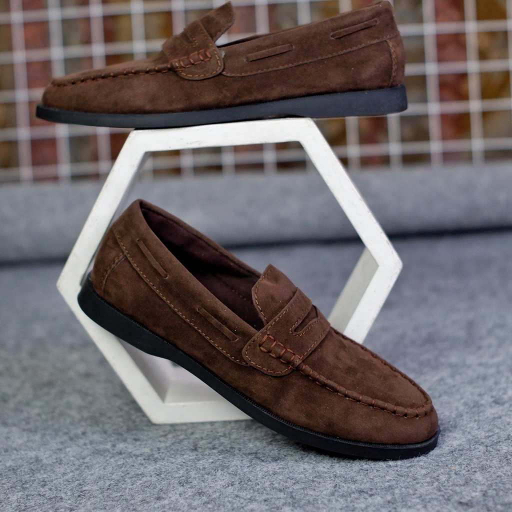 SEPATU KASUAL SLIP ON PRIA SUEDE LOAFER BOI PREMIUM ORIGINAL FORMAL CASUAL SEPATU PANTOFEL SLIP ON PRIA NYAMAN || SLIP ON PRIA PANSUS 2022