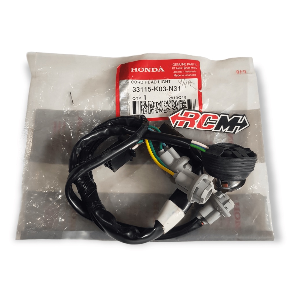 33115-K03-N31 SET KABEL COP FITING PITING PITTING FITTING SOCKET SOKET LAMPU DEPAN DPN PITING LAMPU 
