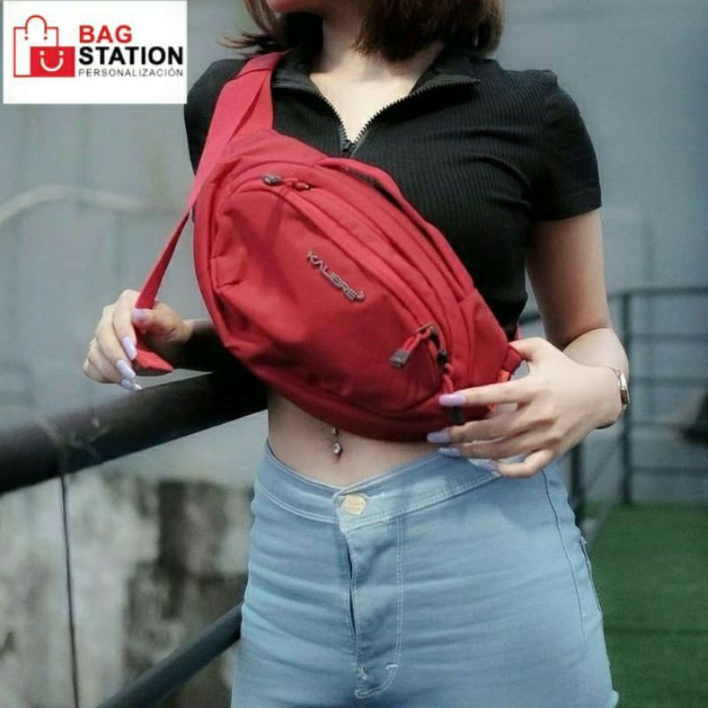 KALIBRE WAIST BAG LUMINES RED ORIGINAL TAS PINGGANG KALIBRE LUMINES MERAH ORIGINAL