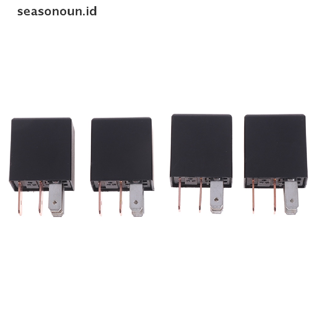 【seasonoun】 DC 12V 24V 40A Rated Current 1NO 1NC SPDT 4/5 Pins Car Automotive Alarm Relay .