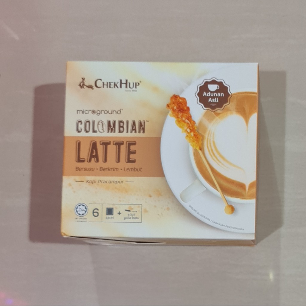 Kopi Pracampur Chek Hup Microground Colombian Latte Isi 6 Sachet