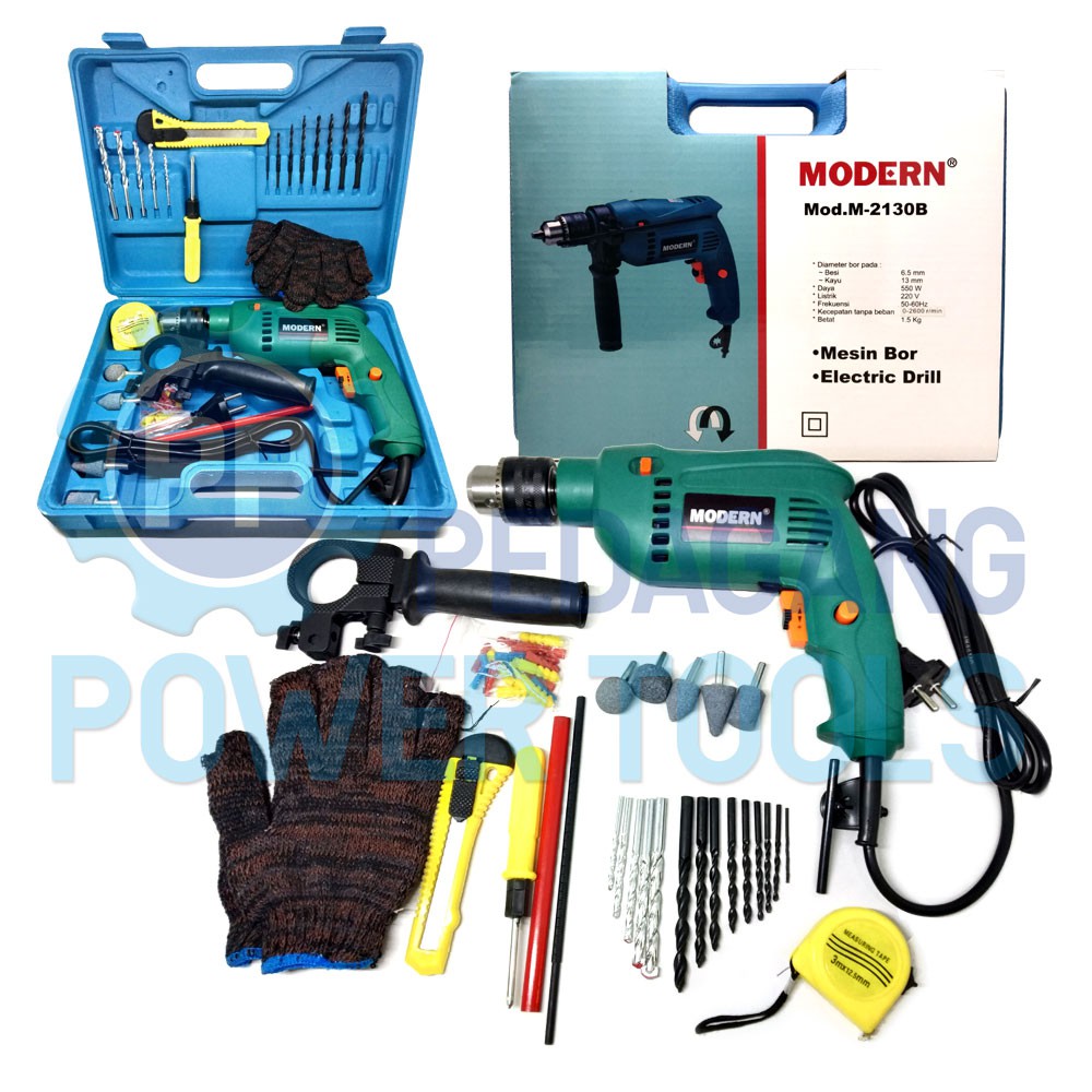 MODERN M-2130B Mesin Bor Tembok Aksesoris Perkakas