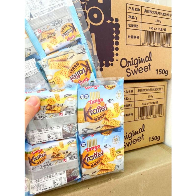 TANGO KRAFFEL WAFER SNACK IMPORT GURIH NO BOX ISI 4pcs