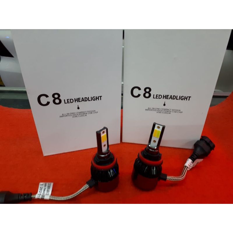 Lampu Led H.11.H 16  C8 singel wateproof 3warna /bisa kedip harga 1pasang kanan kiri