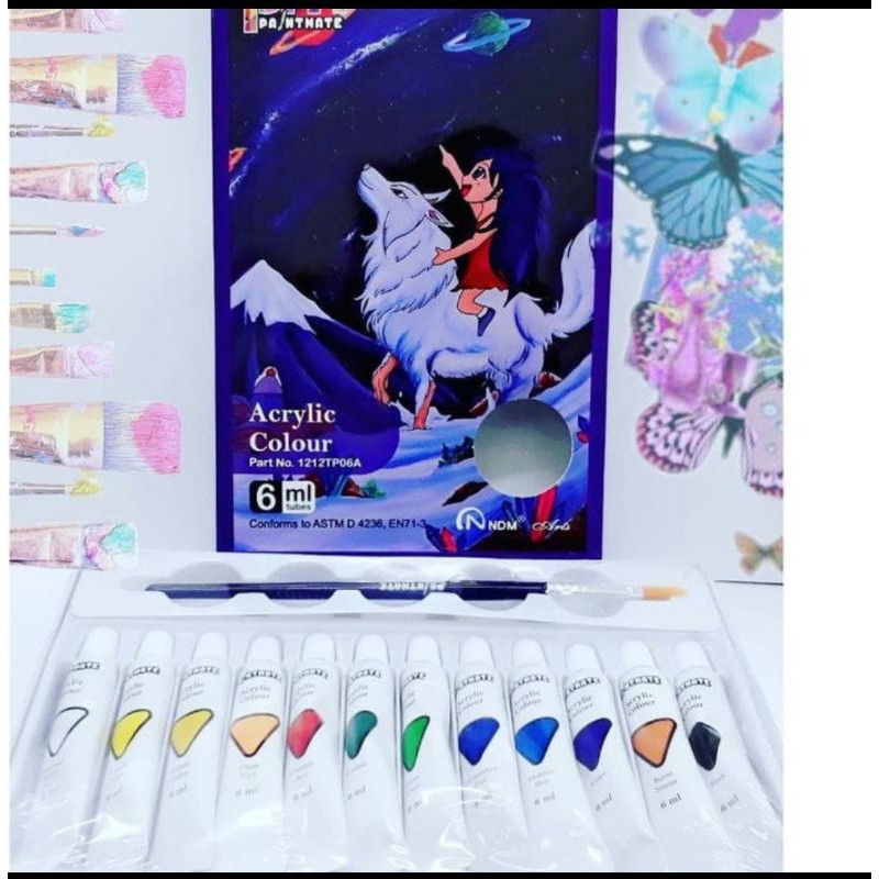 

Cat acrilic NDM dan V-Tec 12 warna