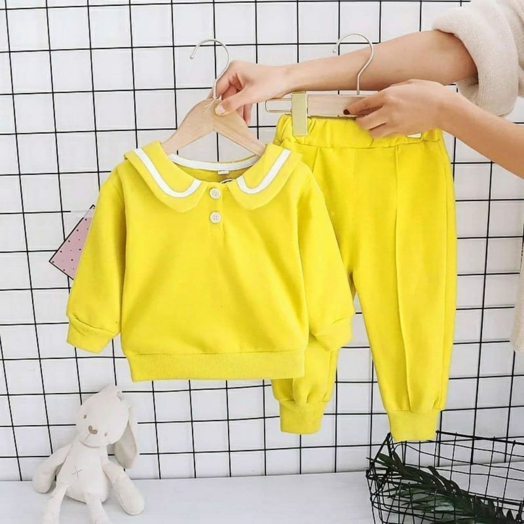 Zahra Setelan Anak Perempuan Cherriya Bahan Fleece | Pakaian Anak Umur 1-6 Tahun