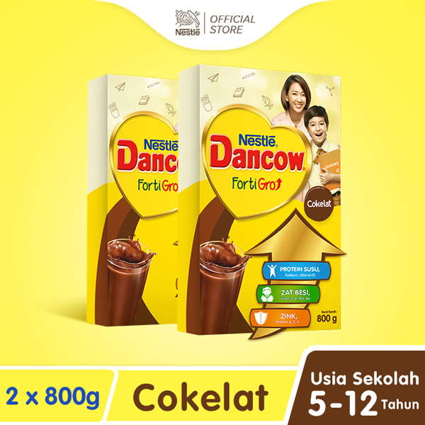 

DANCOW Fortigro Coklat Susu Bubuk Susu Anak 800 g x 2 pcs