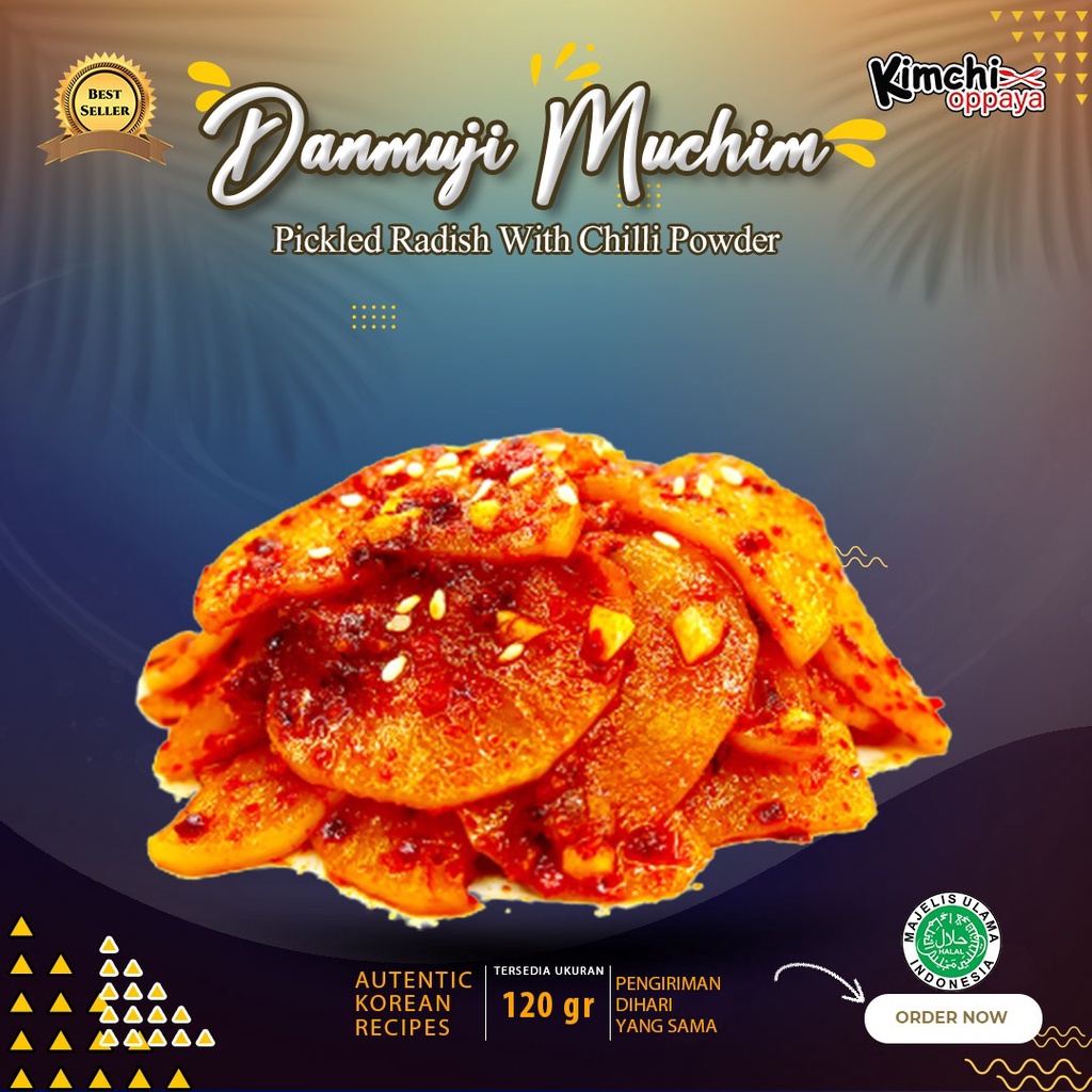

DanmujiMuchim / 단무지무침 / Pickled Radish Pickled Radish With Chilli Powder 120 Gram