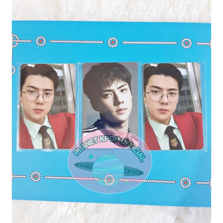 READY OFFICIAL PHOTOCARD PC SEHUN JASMER SEHUN JAS MERAH PC ALBUM WHAT A LIFE GREEN & COUNTDOWN