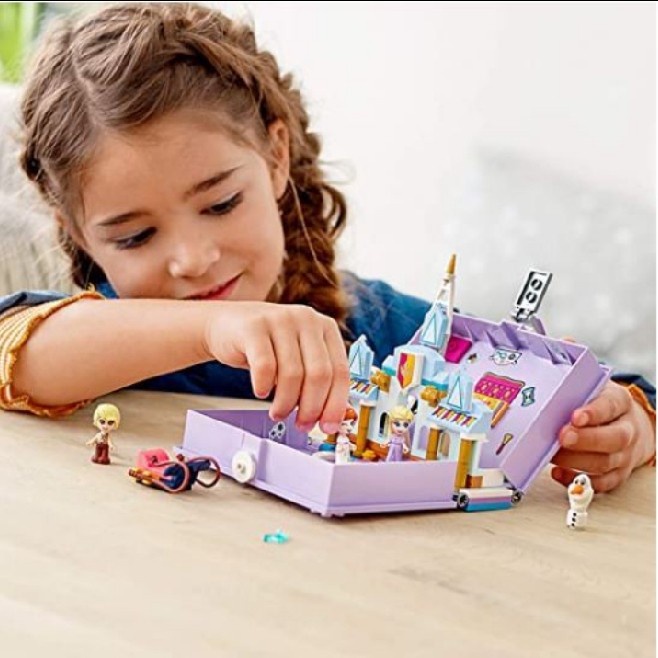 block princess story book building blocks mainan balok