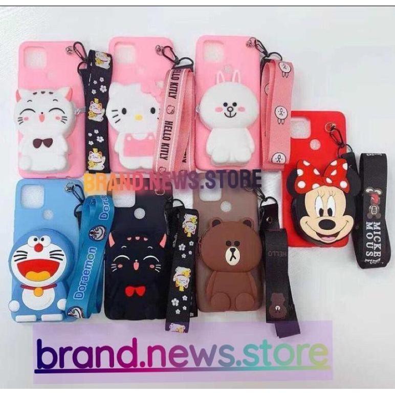 ✨ BISA COD✨ CASE BONEKA DISNEY DOMPET+ TALI REDMI/XIAOMI 4X/4A/5A/6A/7/7A/8A/8A PRO/9A/CASE