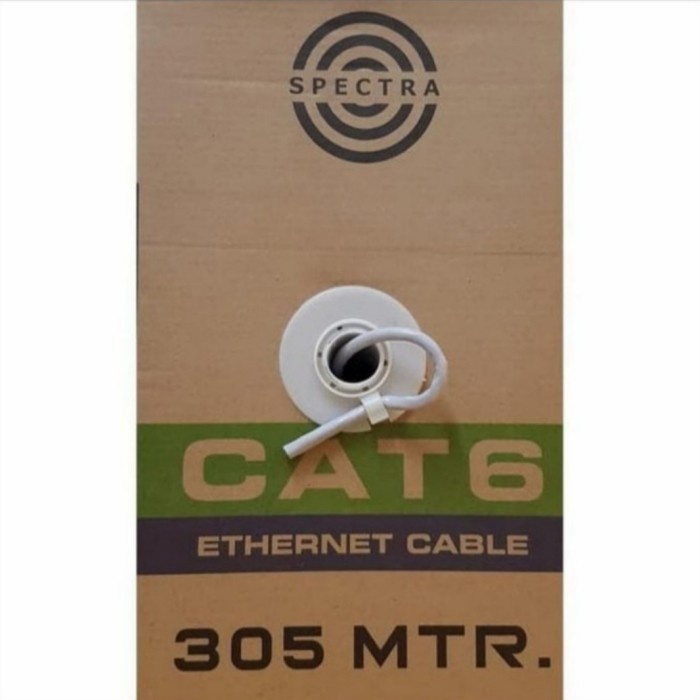 kabel lan utp cat 6 | kabel lan indoor utp cat6 | utp cat 6 - spectra