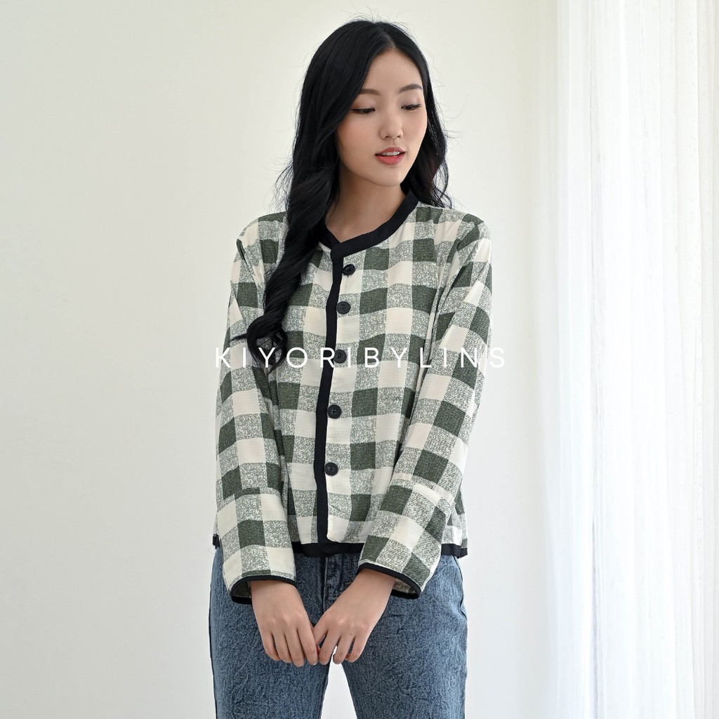 𝑲𝑰𝒀𝑶𝑹𝑰𝑩𝒀𝑳𝑰𝑵𝑺 Solji Square Korean Top Fashion Wanita 2021 Atasan Blouse Cewek Outfit Perempuan-6