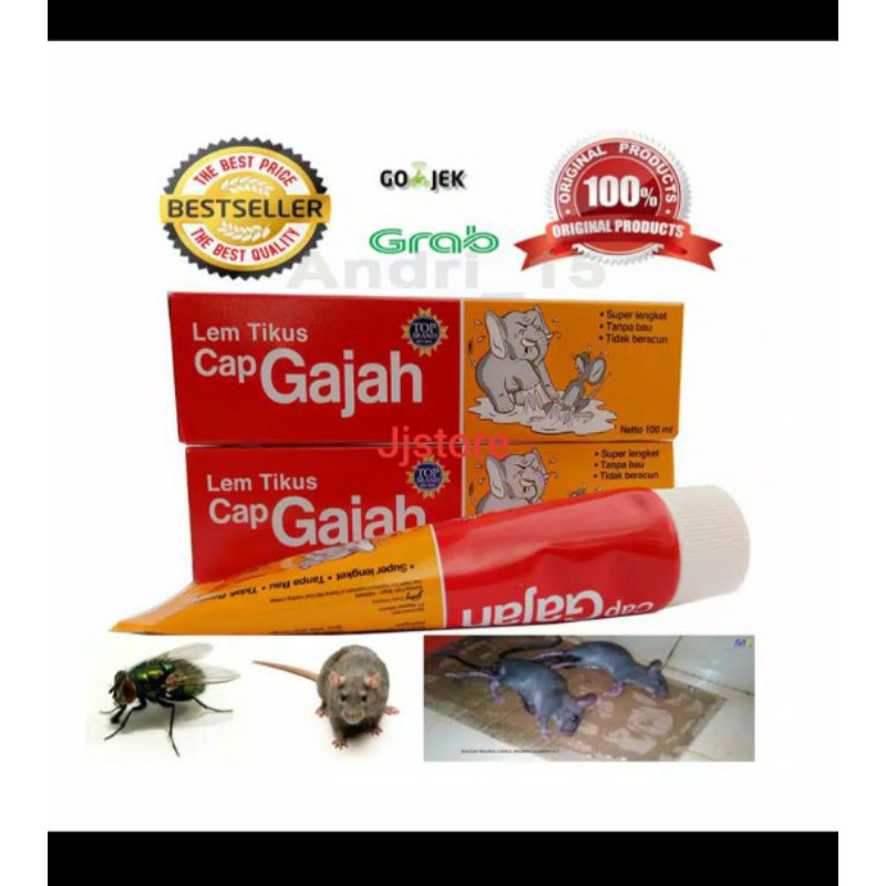 Lem Perangkap tikus Tube Cap Gajah 100 g