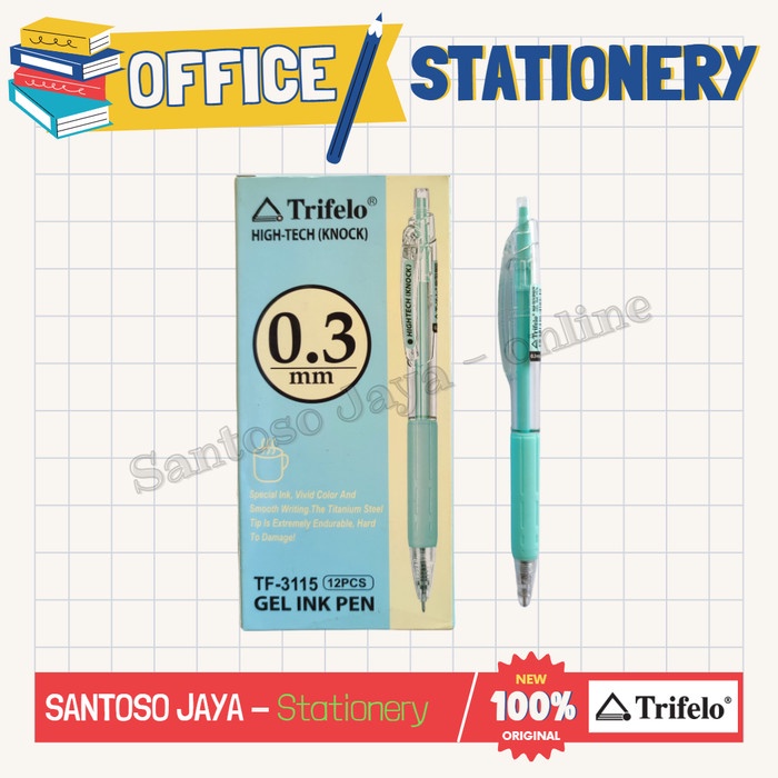 

Bolpen - Pulpen TRIFELO HIGH-TECH - Ballpoint TRIFELO TF-3115 - 0.3 mm