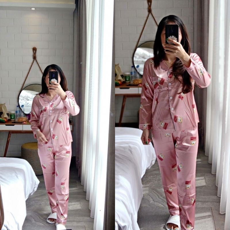Piyama import satin PP