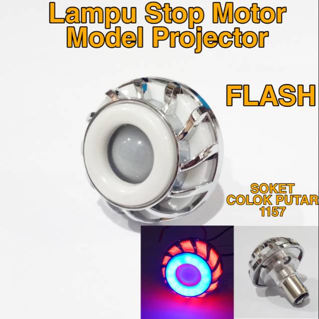 Lampu Stop Rem Led Motor Projector Mini