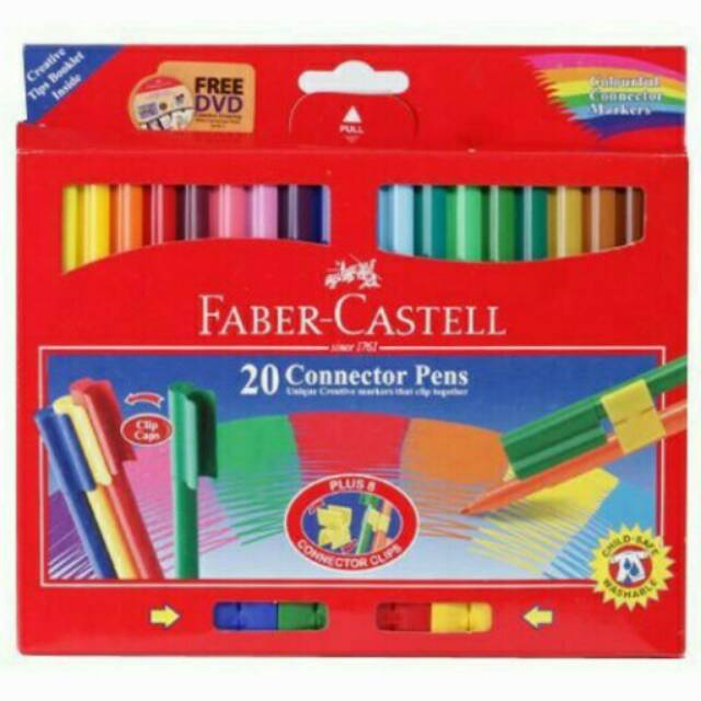 

Connector pen Faber Castell 20 warna