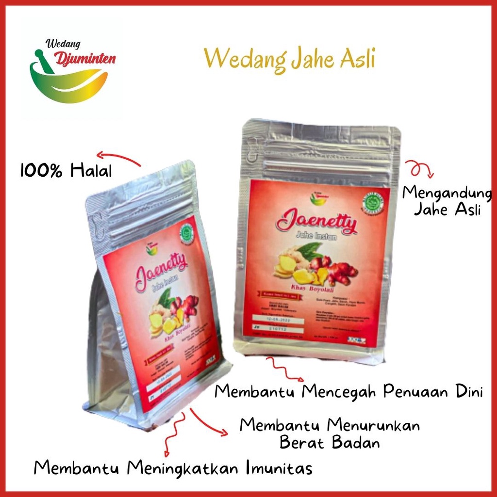 

Jahe Merah Wedang Empon2 Rempah Bubuk Instan 100 gram