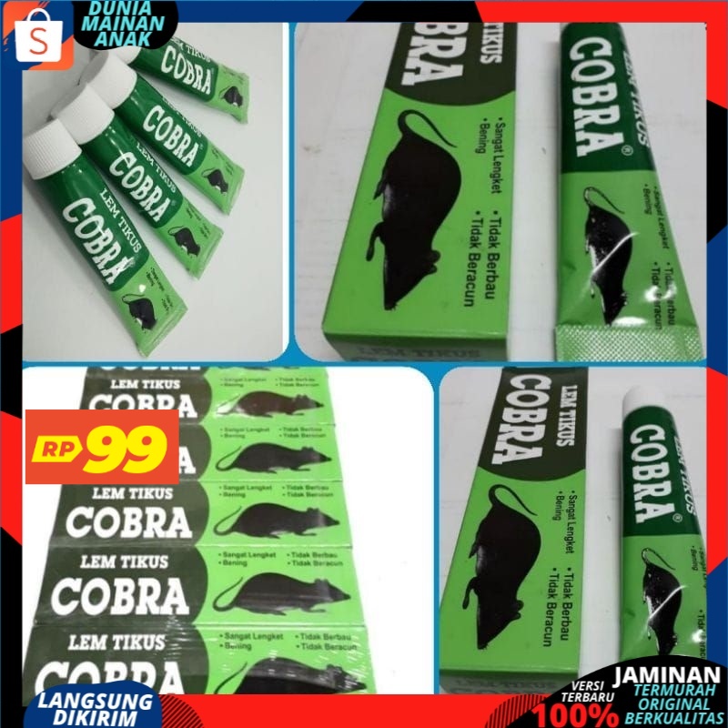 ( PROMO 99 ) Lem Tikus / Jebakan Tikus / Cobra / Lem Tikus Cobra Super Lengket Ampuh &amp; Berkualitas