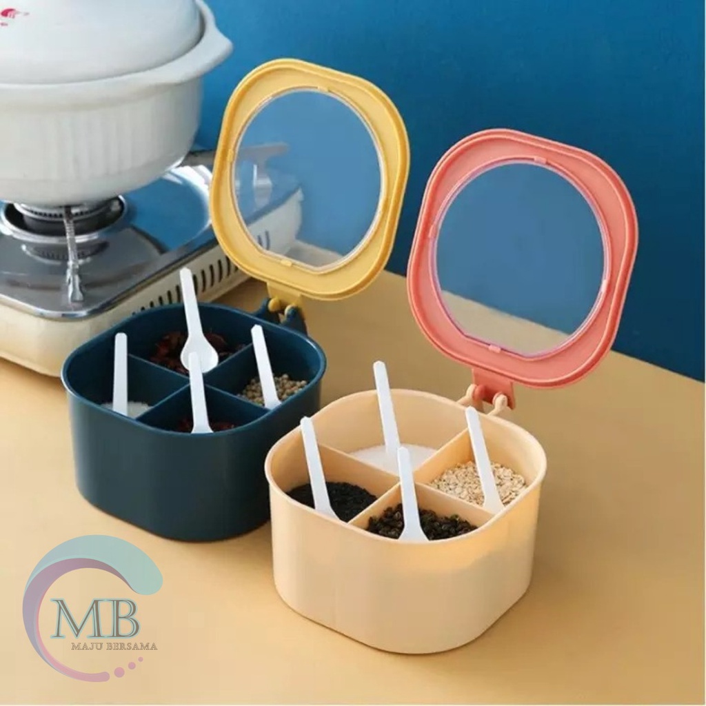 RT96 KOTAK BUMBU 4 IN 1/TEMPAT BUMBU DAPUR BAHAN PLASTIK MB3004