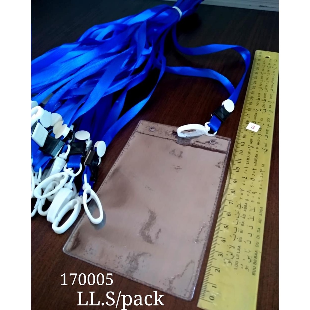 

GROSIR NAME TAG TALI + COVER PLASTIK 3 WARNA (1 PACK ISI 50 )