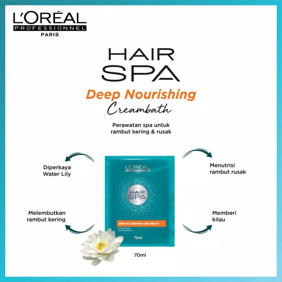 L'OREAL PROFESSIONNEL HAIR SPA Creambath - 70ml SACHET | ❤ jselectiv ❤ Krimbat LOREAL HAIR SPA ORI✔️BPOM✔️