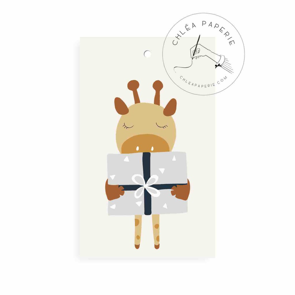 

Gift Tag / Giraffe Gift / Hang Tag