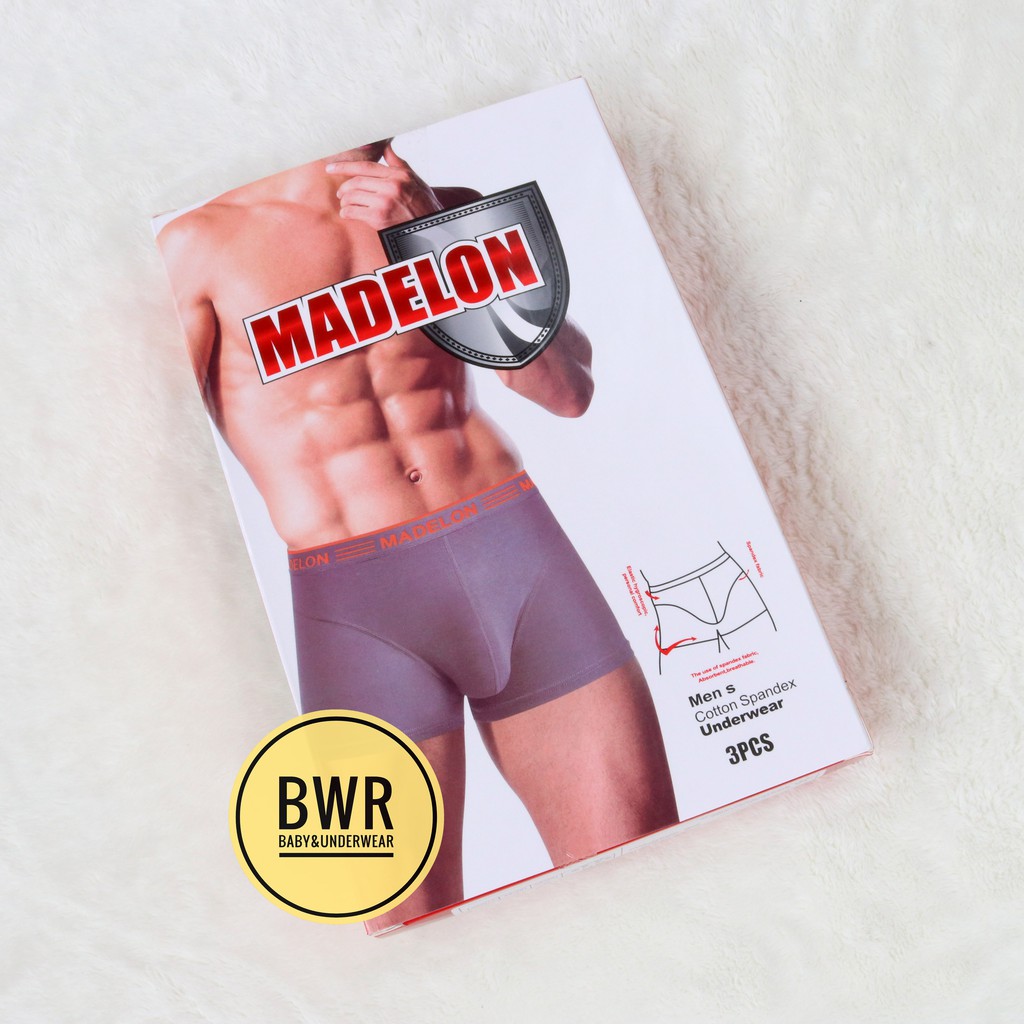 [ 3pc ] CD Boxer Madelon 8888 / Celana Dalam Pria Dewasa Boxer | Bwr