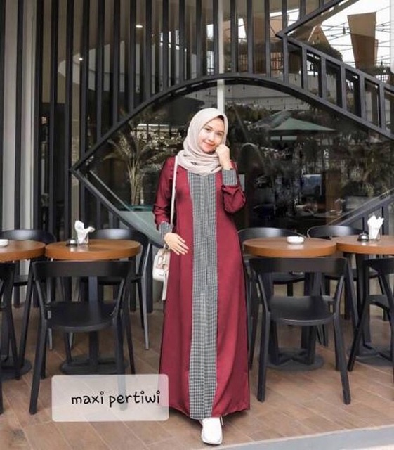 JC- Maxi Pertiwi / Gamis Wanita kekinian / Maxi muslimah termurah / Gamis Murah