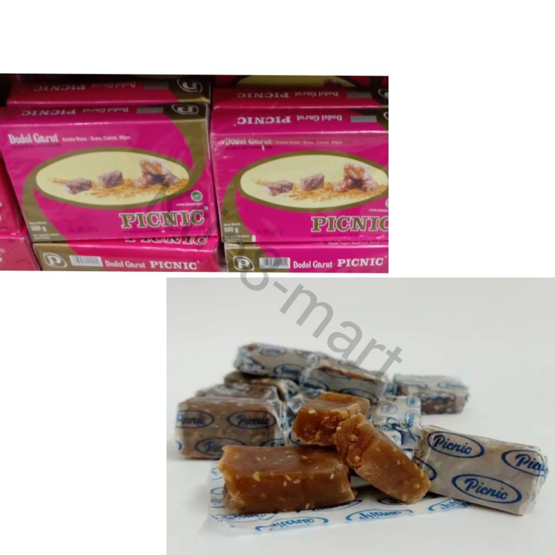 

Picnic Dodol/Dodol Garut Special Quality 500gr/Aneka Rasa Susu, Coklat,Wijen