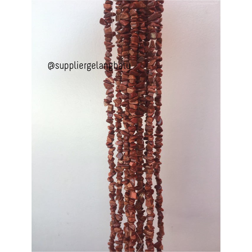 kerikil Batu alam pasir emas gold sand stone 1cm coklat brown pecah aksesoris bahan craft supplier