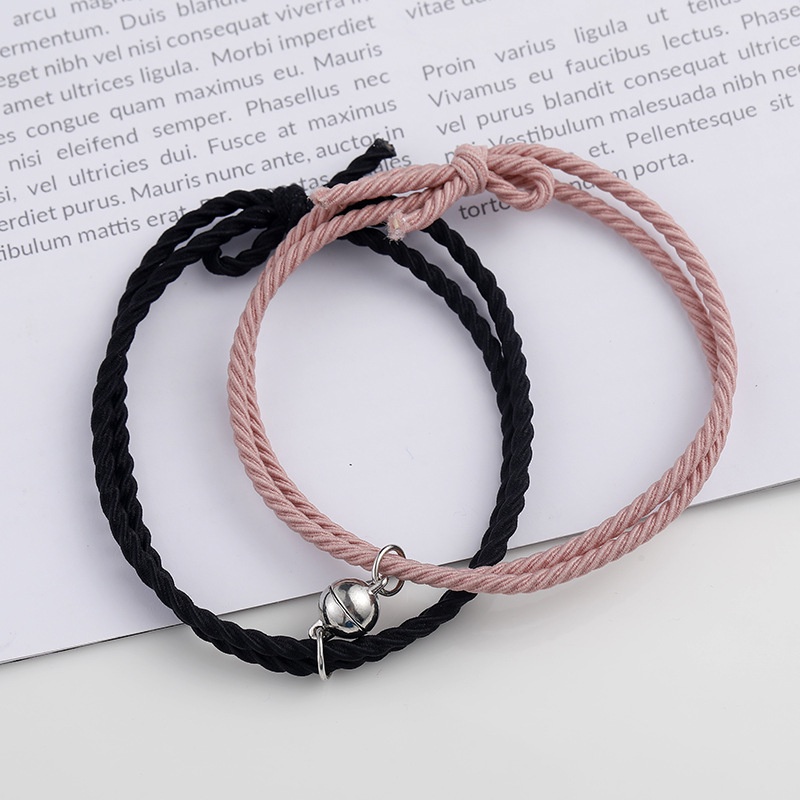 Gelang Couple Gelang Magnet Korea Gelang Pasangan 2 in 1 Magnet Indoberkah88