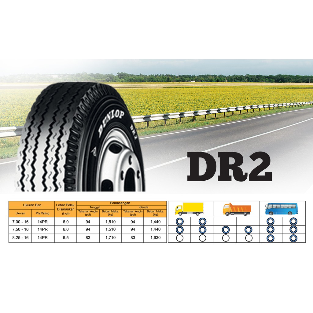 Ban Dunlop DR02 750-16