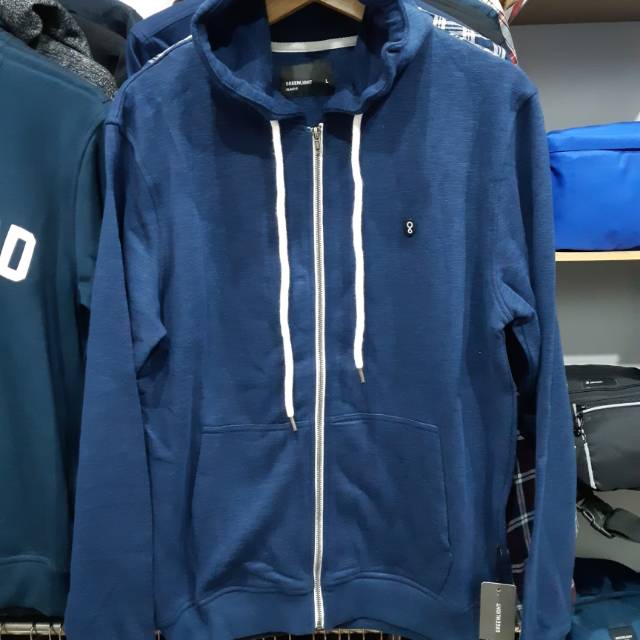 blue zipper hoodie