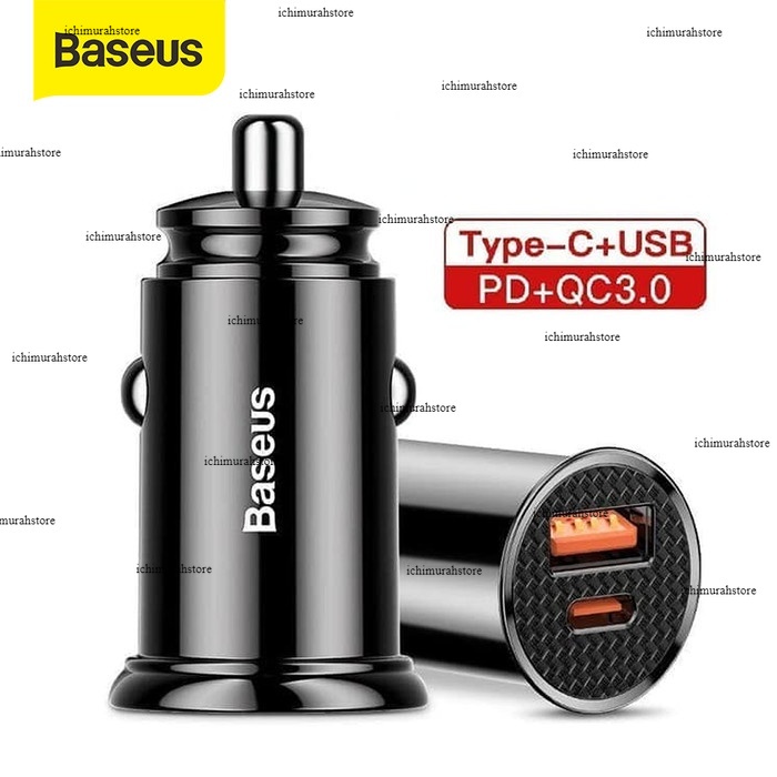 car charger baseus 30w type c pd3 0 usb quick charge 4 0 ori