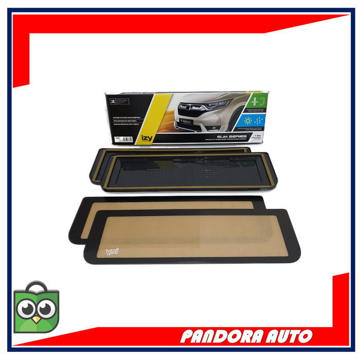 COVER TATAKAN DUDUKAN PLAT NOMOR IZY AKRILIK MODEL SLIM NON LED 46CM