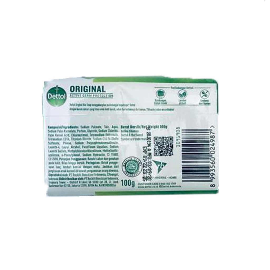 Dettol / sabun / Original / 100g