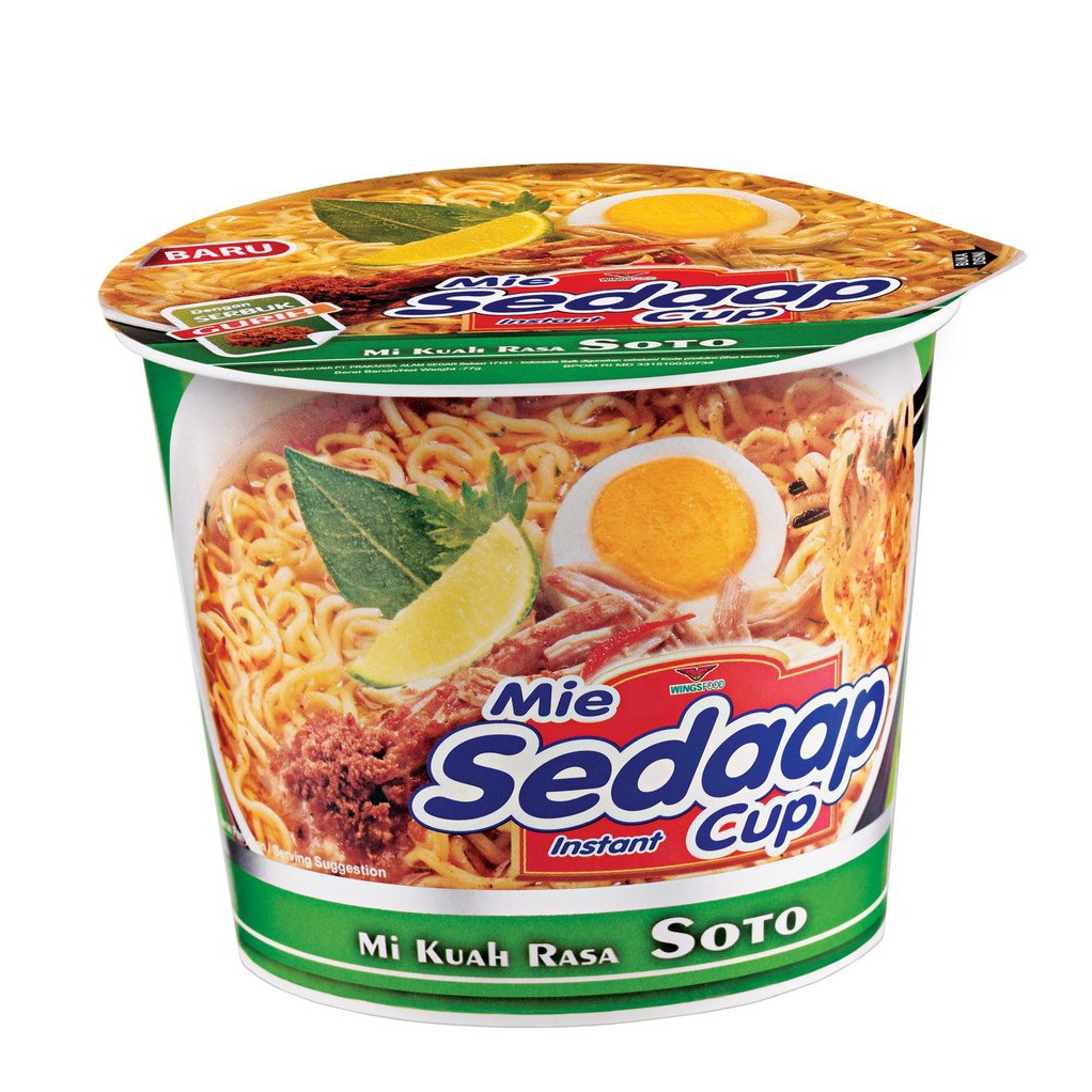 

SEDAAP MIE CUP RASA SOTO 77GR