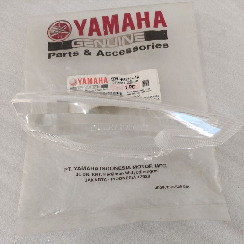 Mika Sein sen RITING ritting Kiri Bening Lens Flasher Clear Yamaha Vega ZR  2010 Original 5D9-H3312-