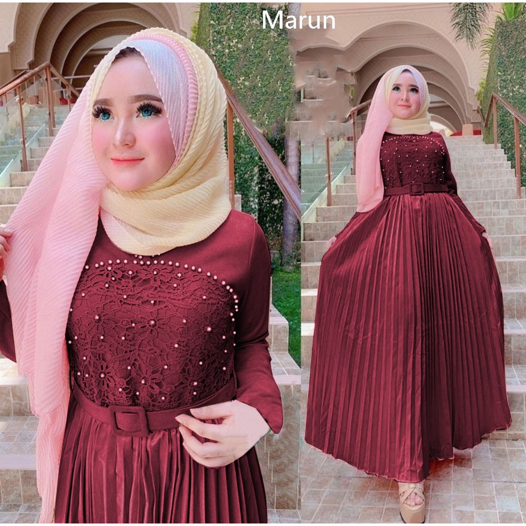 Promo hopy HOPYLOVY Gamis Maxi Dress Sonia Diskon murah