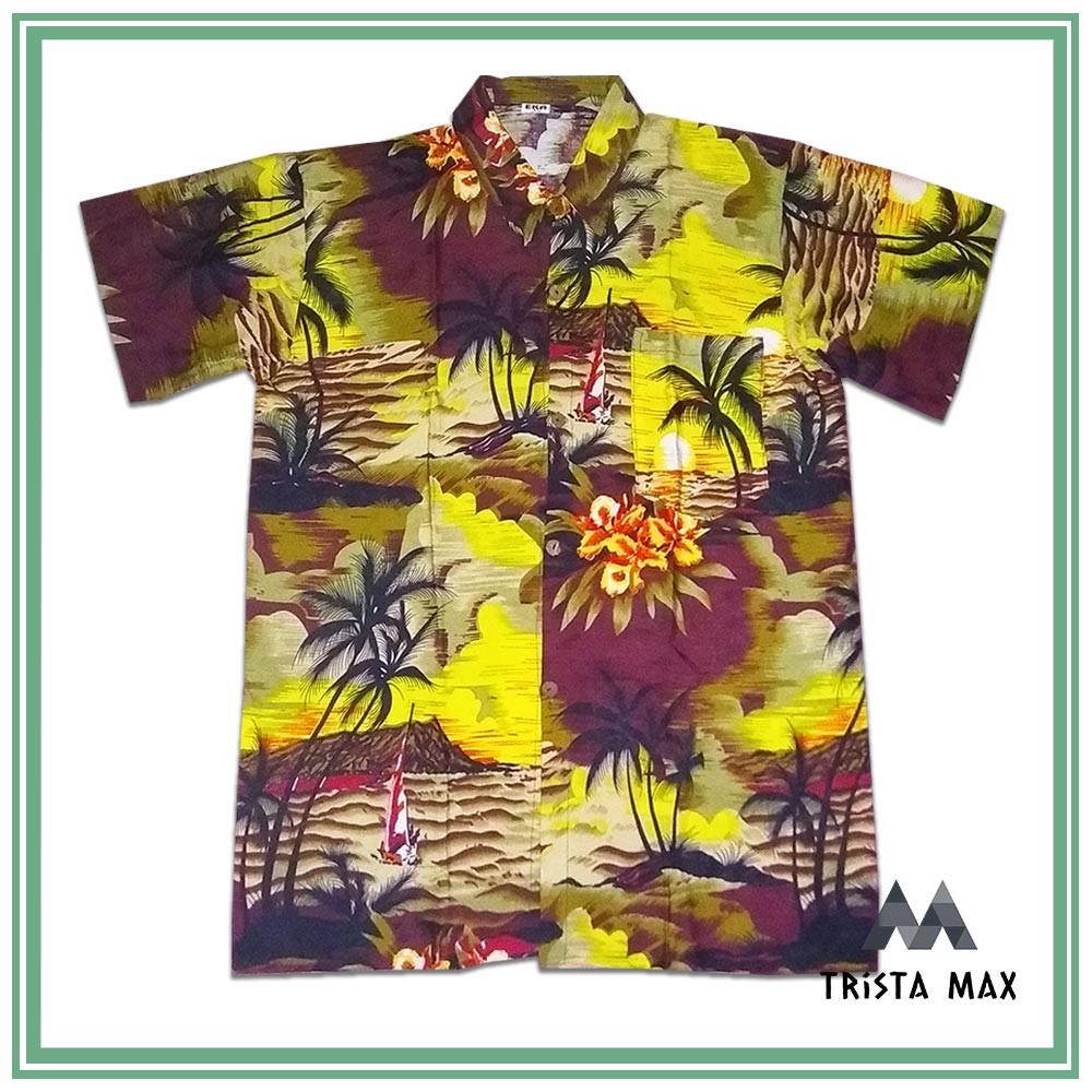 Baju Pantai Jumbo - Baju Pantai Pakaian Pria - Baju Pantai Remaja - Baju Pantai Cowok Kemeja Kasual
