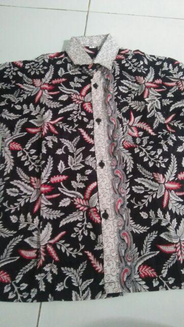 Batik Anak Size Terlengkap! Nivana Motif Kemeja Anak Blarak Jari Biru Hijau Merah Kid Fashion