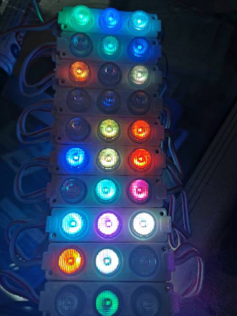 LED 3 mata RGB red green blue 12V 24V 3 Watt