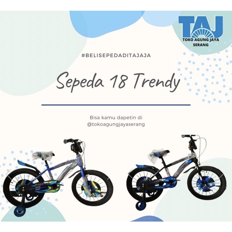 SEPEDA BICYCLE Trendy BMX 18 inch