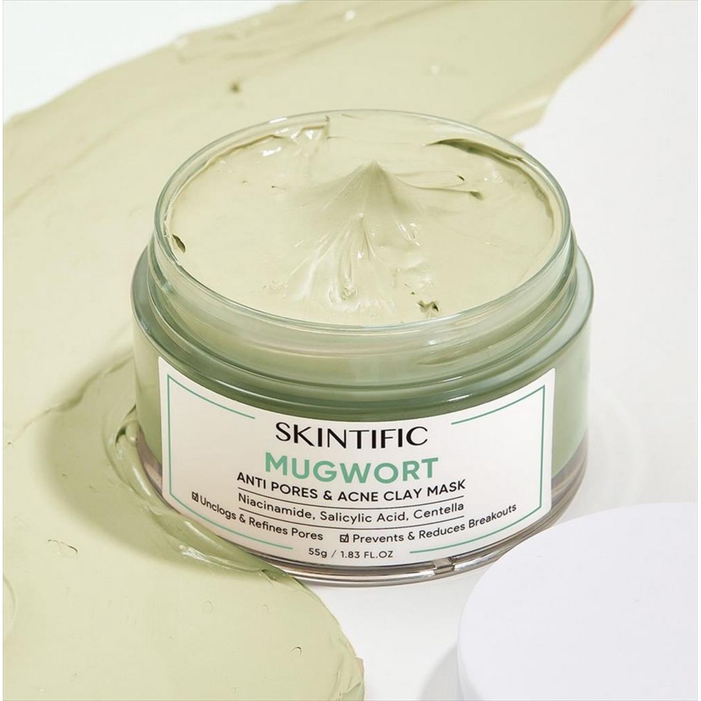 Skintific Mugwort Anti Pores &amp; Acne Clay Mask - 55gr