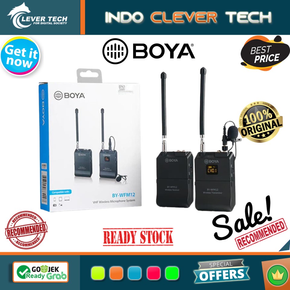 Boya BY-WFM12 VHF Wireless Microphone